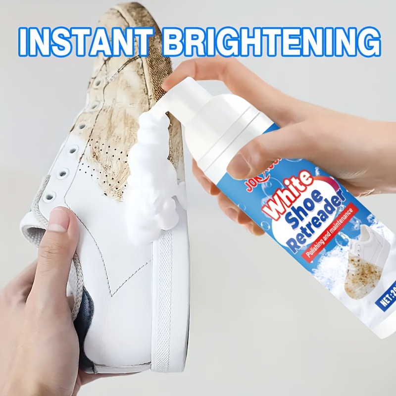 Sneaker Care Foam - น้ำยาดูแลรองเท้าโฟม: ช่วยให้รองเท้าผ้าใบ/รองเท้าหนังเรียบ/รองเท้าหนังกลับ สดใสและใหม่ทันที ดูแลเร็วทันใจ ใช้ได้กับทุกสี