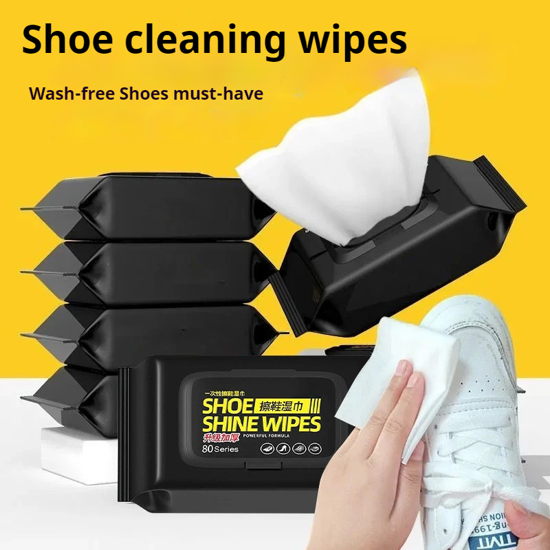Sneaker Care White - ใหม่ผ้าเช็ดทำความสะอาดรองเท้าแบบใช้แล้วทิ้งรองเท้าผ้าใบสีขาวทำความสะอาดรองเท้าดูแลการกำจัดคราบผ้าเช็ดทำความสะอาดแบบเปียกอย่างรวดเร็วสำหรับการดูแลรองเท้า 12/30/80 ชิ้น
