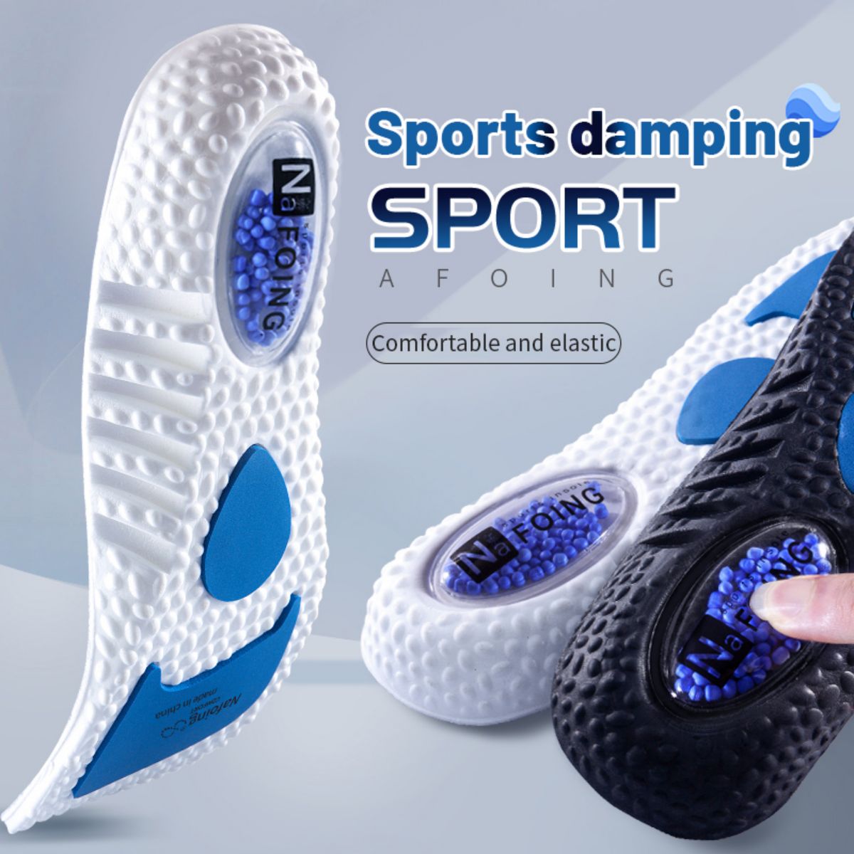 Sneaker Care Foam - แผ่นรองในรองเท้ากีฬาดูดซับแรงกระแทก1คู่แผ่นรองรองเท้ารองรับสรีระศาสตร์ระบายอากาศได้แผ่นรองเท้าสำหรับผู้ชายผู้หญิงดูแลเท้า
