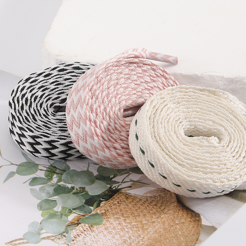 1 คู่ใหม่ 1.5 ซม.กว้าง Wave ไข - Lace Replacement Flat บทวิจารณ์และราคา