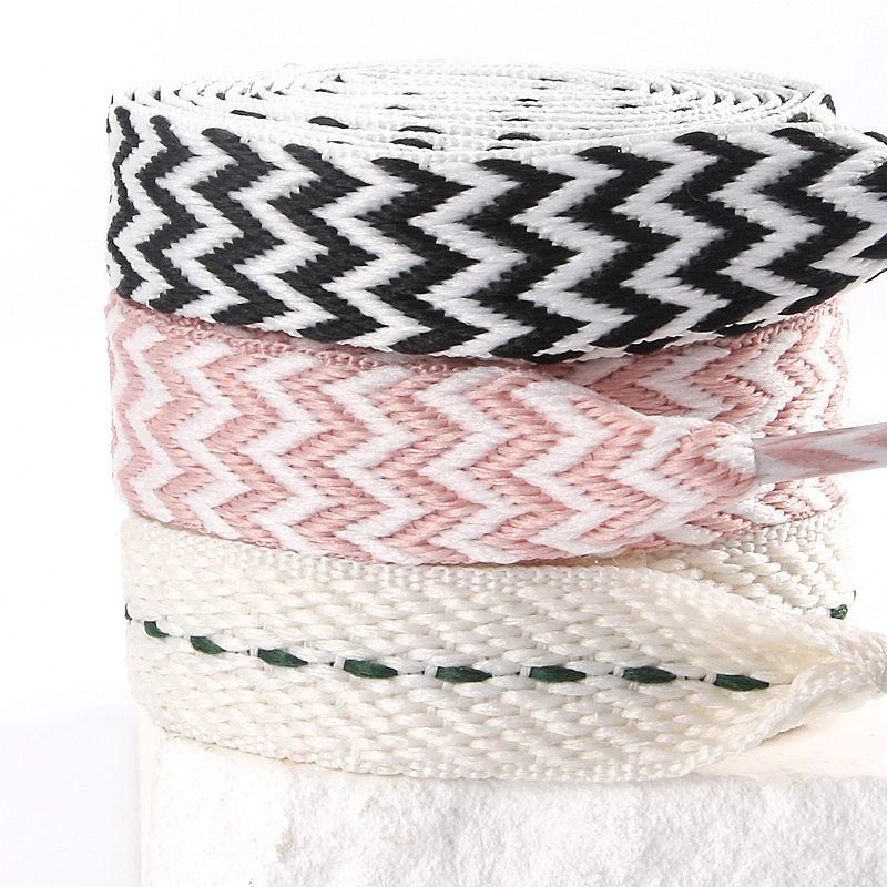 1 คู่ใหม่ 1.5 ซม.กว้าง Wave ไข - Lace Replacement Flat บทวิจารณ์และราคา