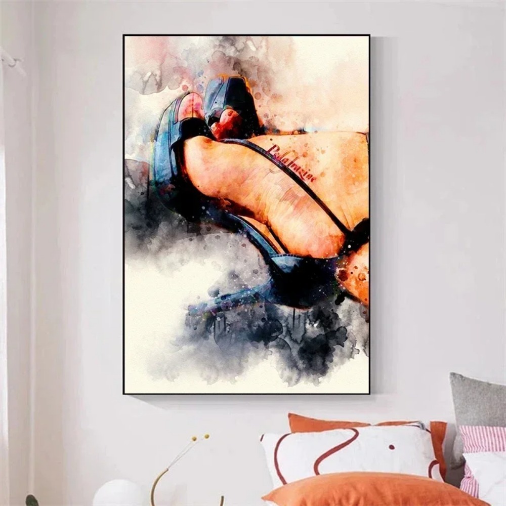 ภาพวาดบนผ้าใบลายรองเท้าส้นสูงส - Waterproof Spray Shoe บทวิจารณ์และราคา