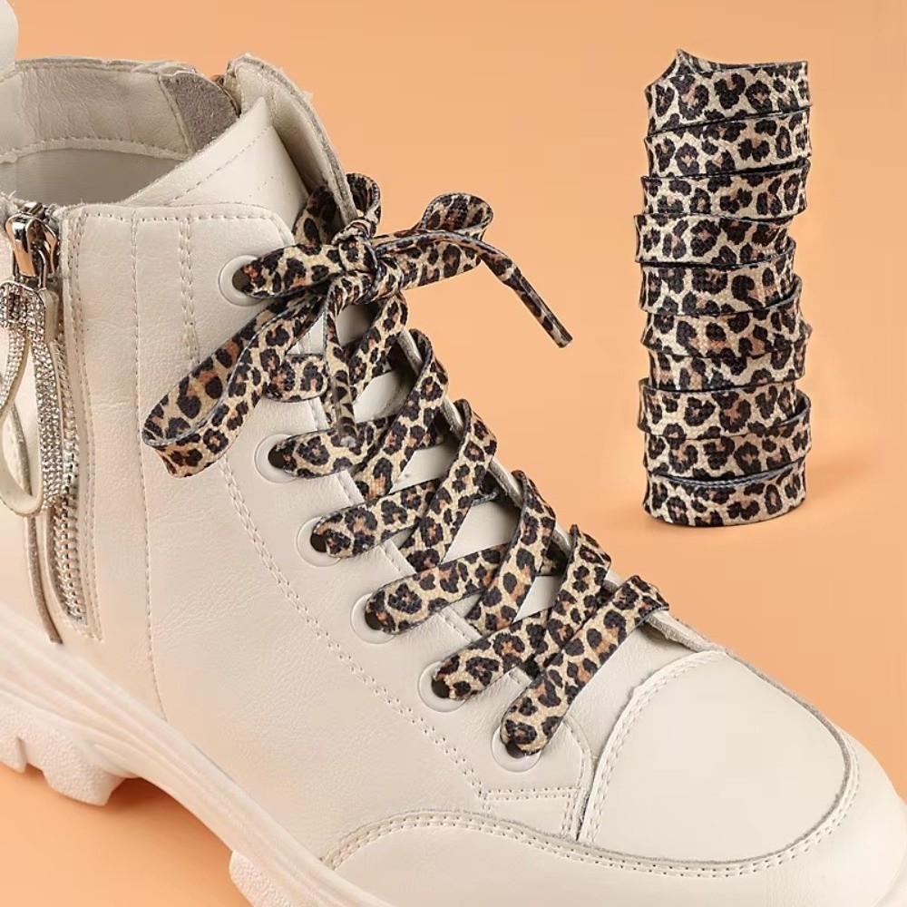 เชือกรองเท้าลายเสือดาวแฟชั่น 1 - Lace Replacement Flat บทวิจารณ์และราคา