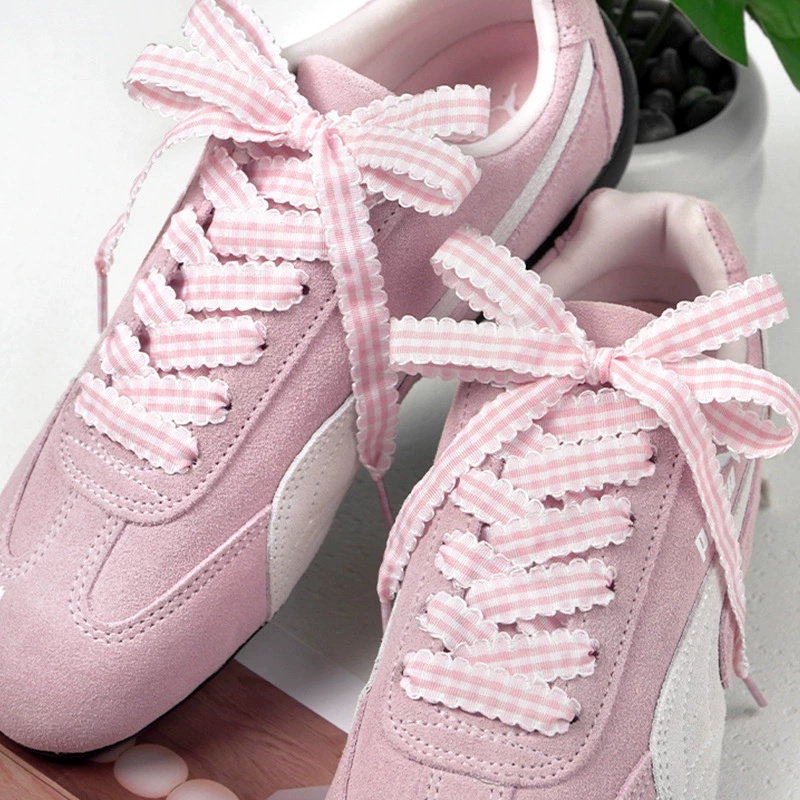 เชือกรองเท้าลายตารางแบบแบนกว้า - Lace Replacement Flat บทวิจารณ์และราคา
