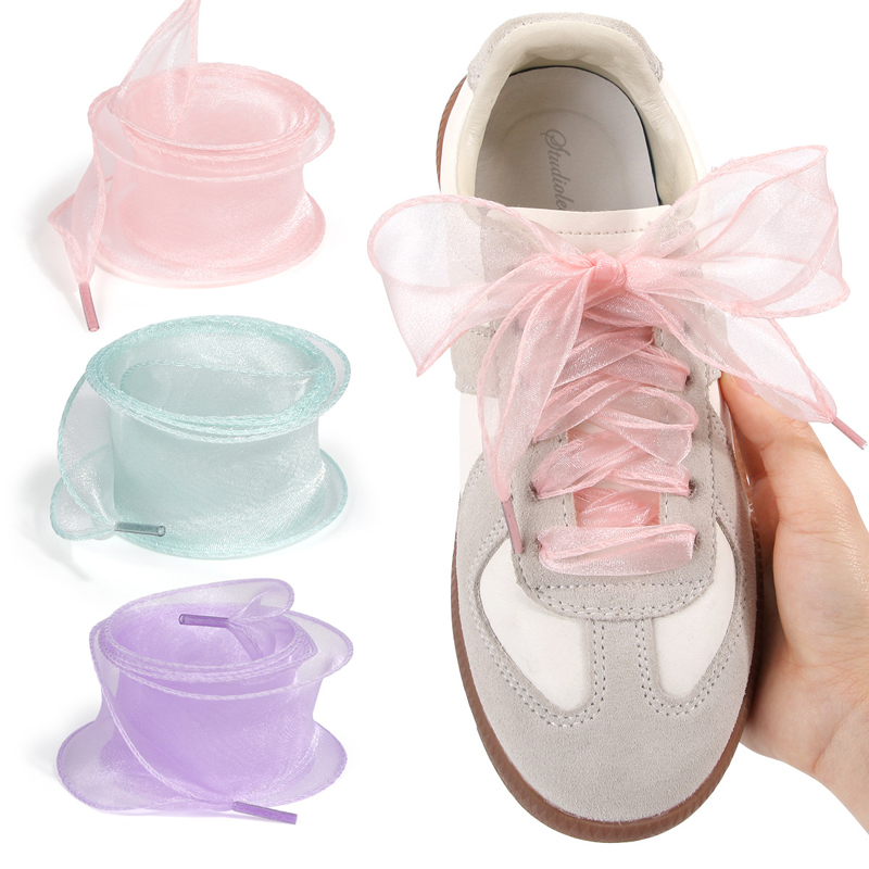เชือกผูกรองเท้าริบบิ้นออร์แกนซ - Lace Replacement Flat บทวิจารณ์และราคา