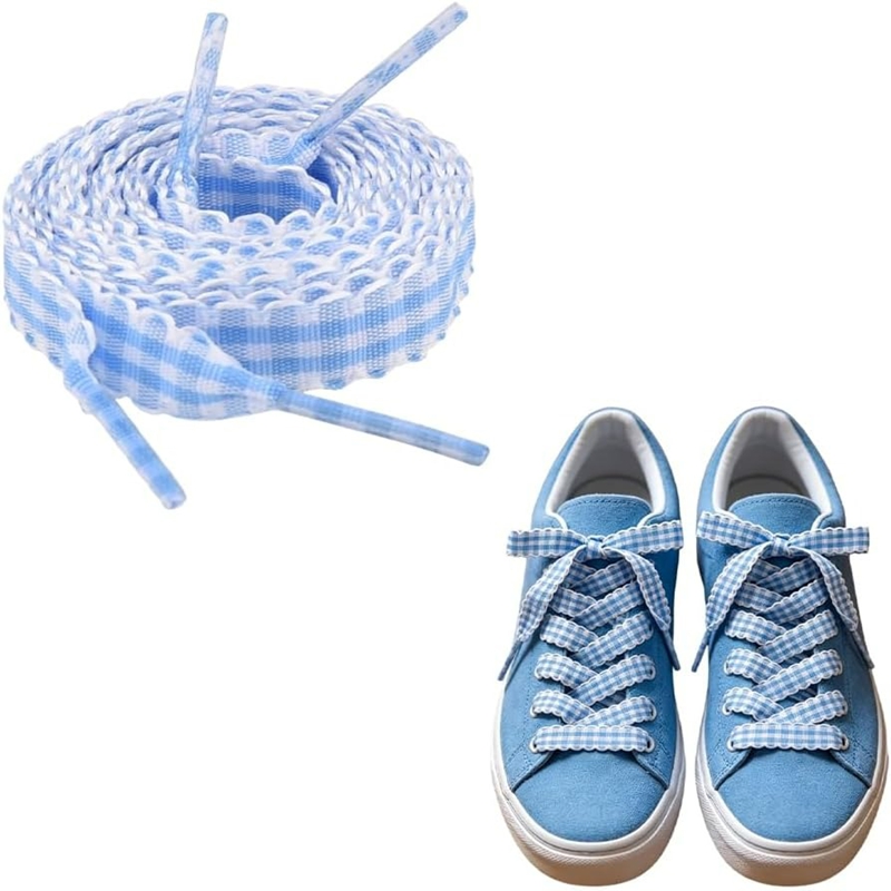 เชือกผูกรองเท้าลายตาราง 1 คู่  - Lace Replacement Flat บทวิจารณ์และราคา