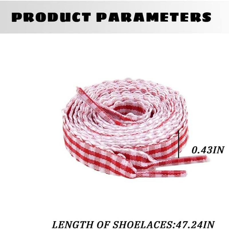 เชือกผูกรองเท้าลายตาราง 1 คู่  - Lace Replacement Flat บทวิจารณ์และราคา