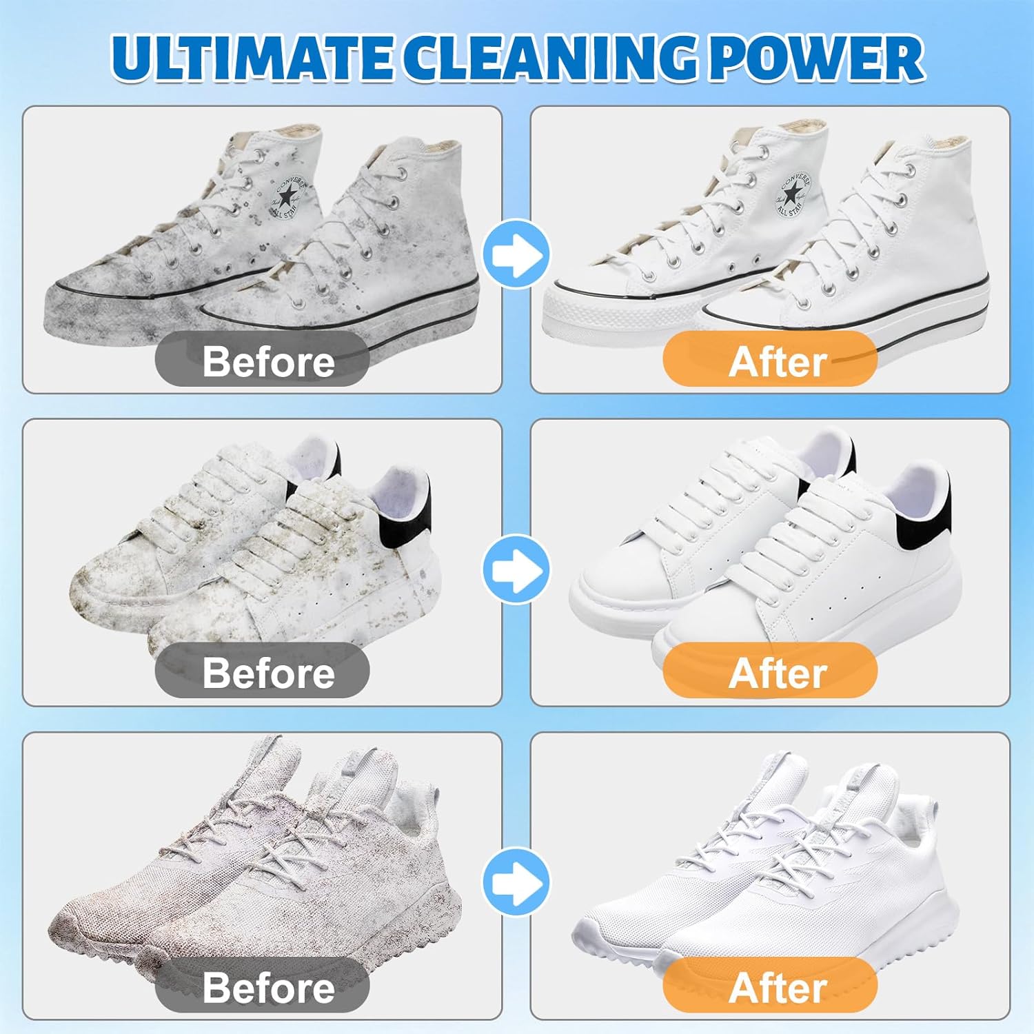 โฟมทำความสะอาดรองเท้าสำหรับขจั - Sneaker Cleaning Kit บทวิจารณ์และราคา