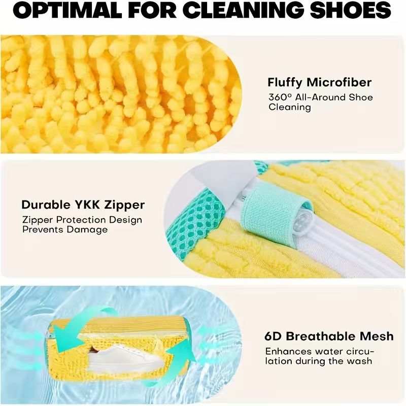 ถุงซักรองเท้าโพลีเอสเตอร์แบบใช - Sneaker Cleaning Kit บทวิจารณ์และราคา
