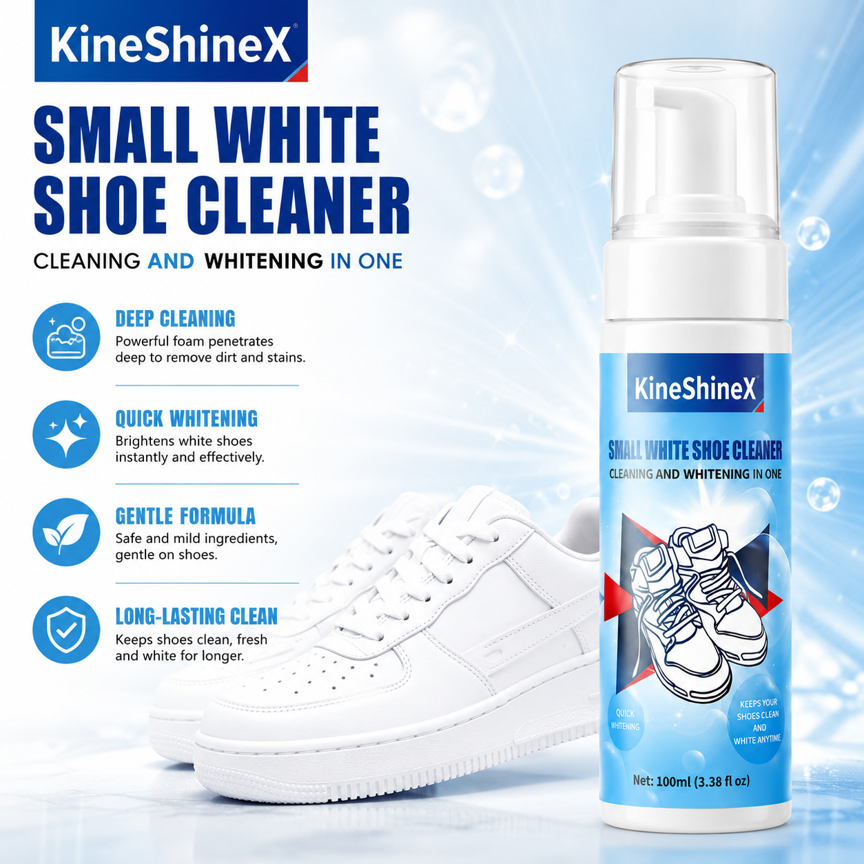 ชุดทำความสะอาดรองเท้า Gihen โฟ - Sneaker Cleaning Kit บทวิจารณ์และราคา